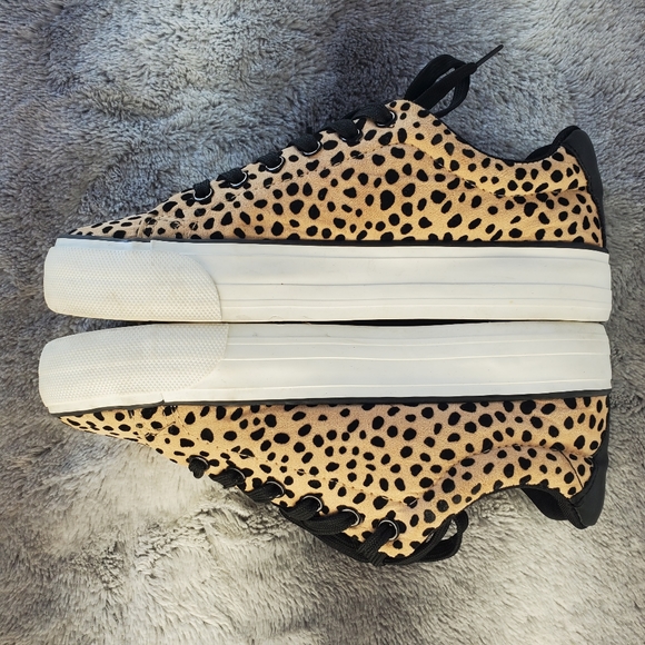 RESTRICTED Leopard Print Sneakers, sz 8 - Picture 4 of 9
